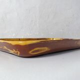 signed mixed earth ceramic tray with marbled effect