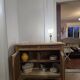 Buffet in Art Deco style, restored solid raw wood.