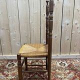 Série de 6 chaises paillées haut dossier