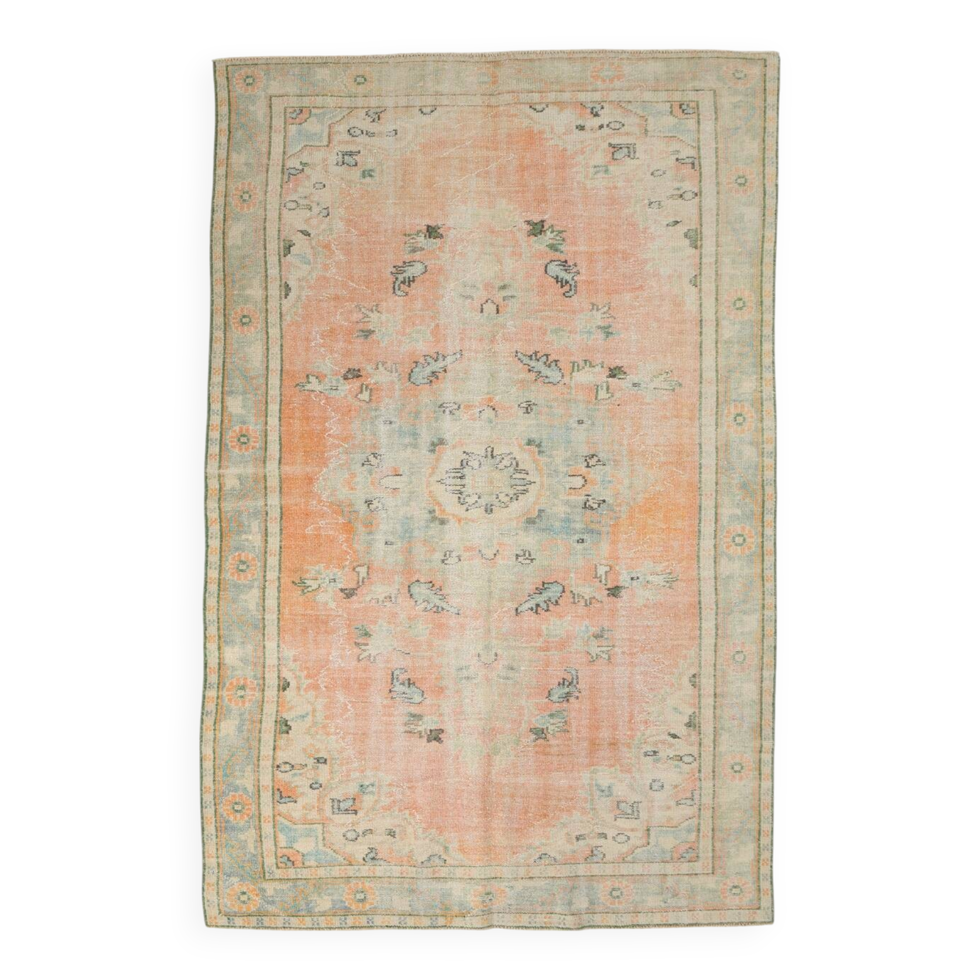 6x9 Modern Midcentury Vintage Rug, 186x287Cm