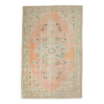 Tapis vintage moderne du milieu du siècle 6x9, 186x287 cm
