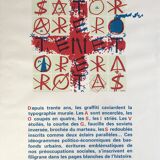 Jacques VILLEGLE, SATOR, 1997. Original screen print signed in pencil.