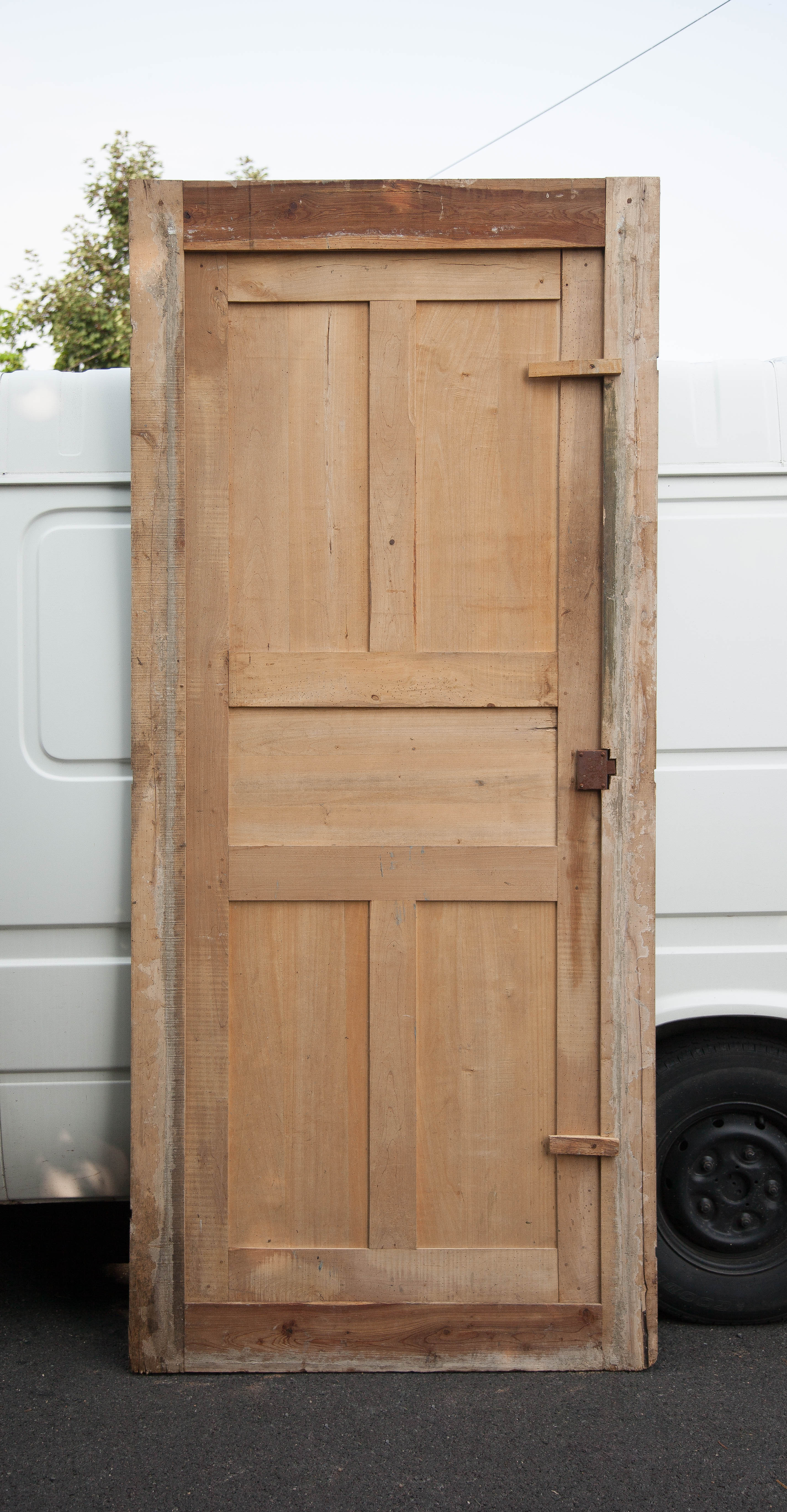 Old wooden door, wooden door, large vintage door