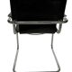 Ensemble de 4 chaises cantilever design noir et chrome fabriquées en Italie