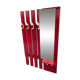 Vintage Wall-Mounted Coat Rack with Mirror and Drawer, 1960s, Czechoslovaki