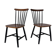 Set of 2 Mid Century Scandinavian Spindle Back Chairs, 1970s