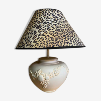 Vintage leopard table lamp
