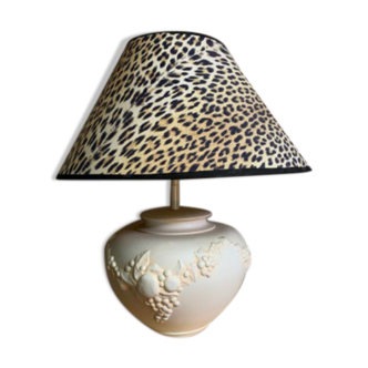 Vintage leopard table lamp