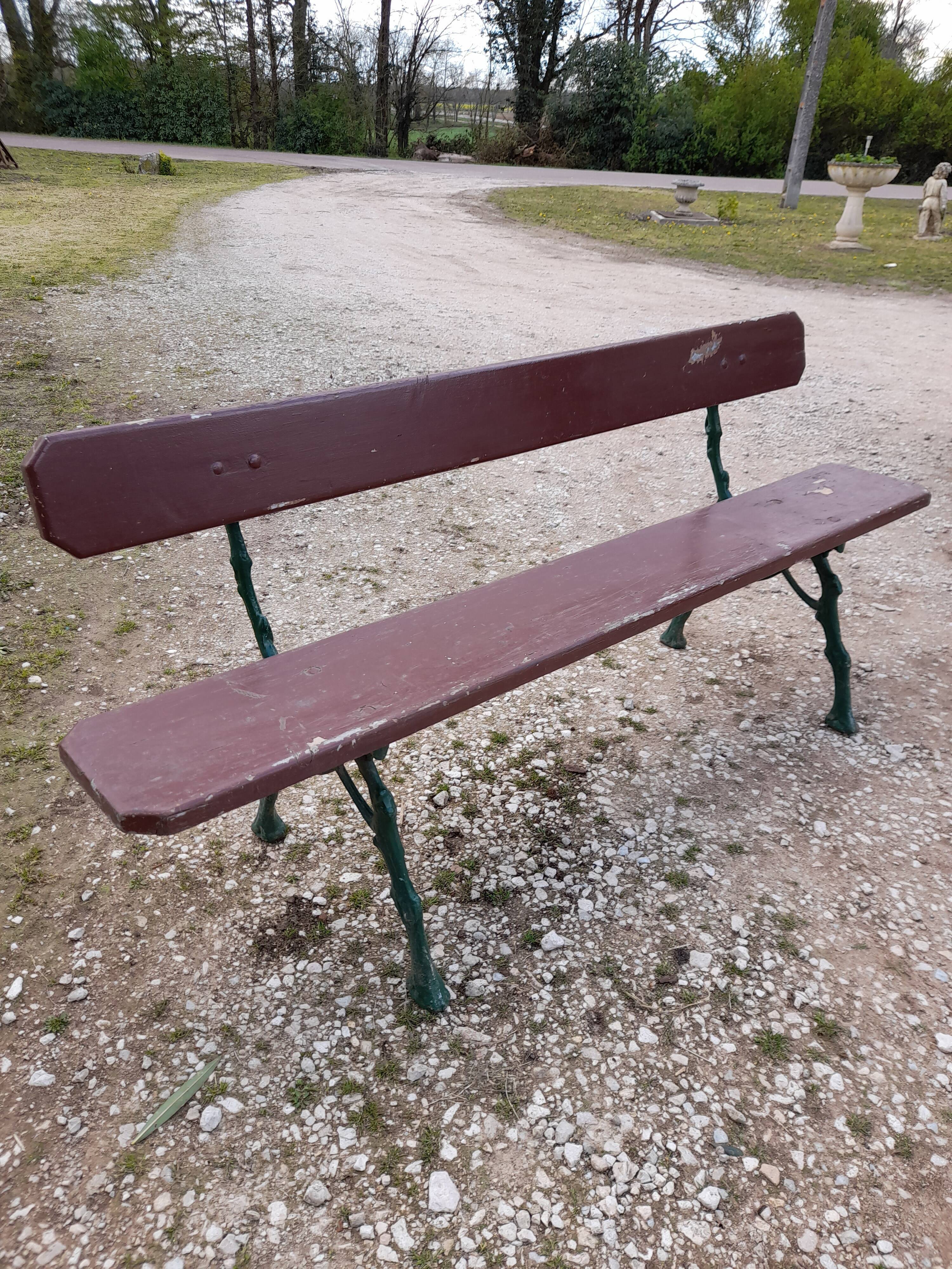 Cast-iron garden bench 1900