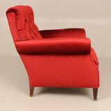 Vintage Pair of Upholstered Armchairs — First Half of the 20th Century