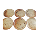 Assiettes à dessert grés