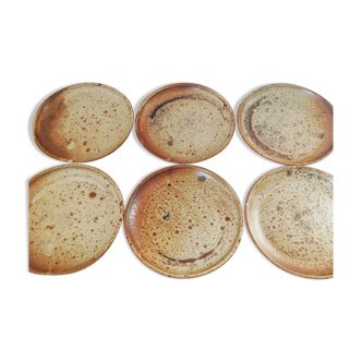 Assiettes à dessert grés