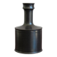 Black Ceramic Bottle Vase by Franco Bucci, Pesaro, 1970s