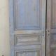 Pairs of Haussmannian doors in patinated aged wood