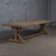 Farmhouse table – Cross model – 300 x 100 cm – Solid antique oak