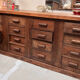 Old oak haberdashery counter