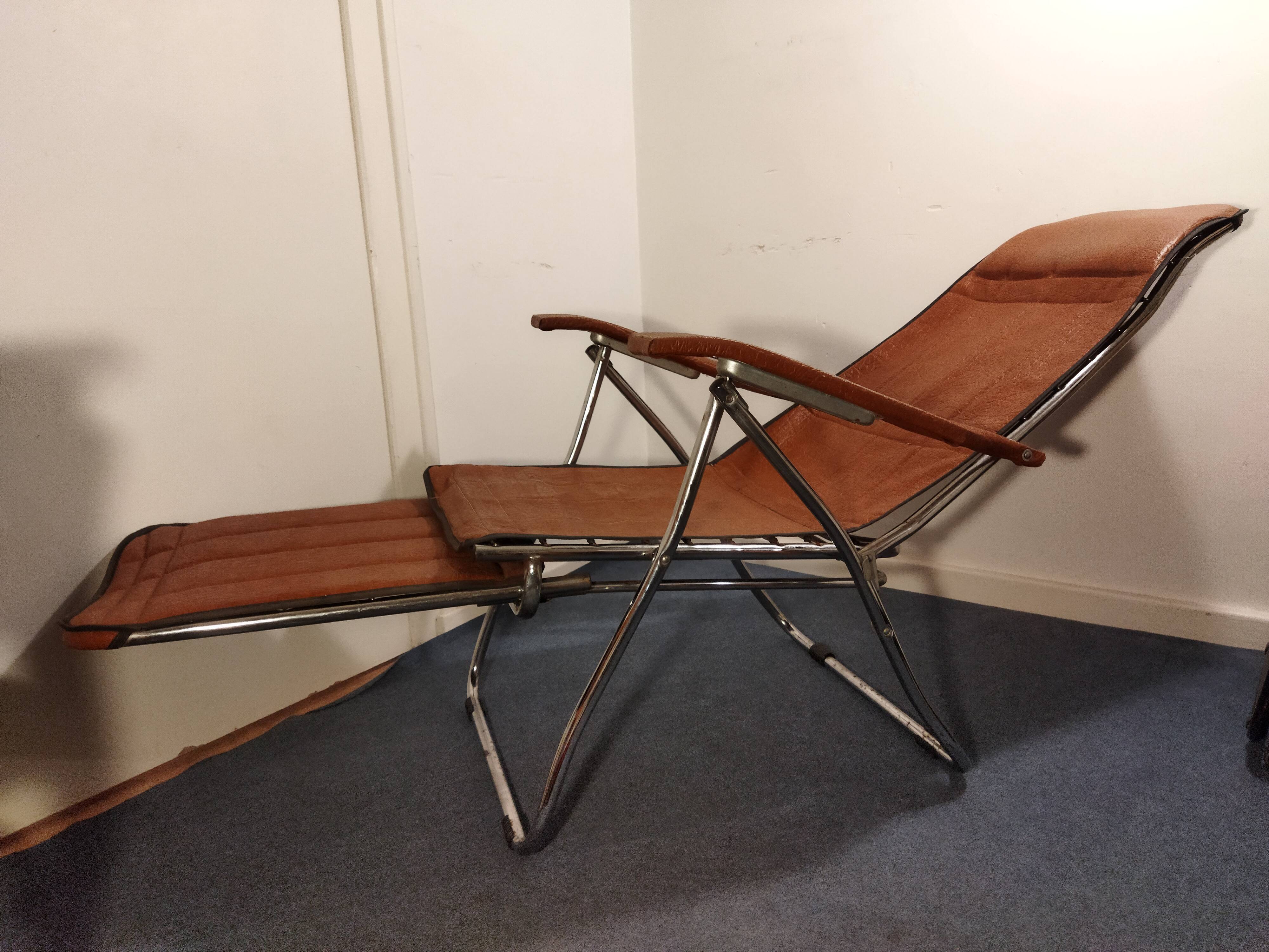 Italian folding armchair