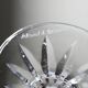 Set of 6 hand-cut Lorraine crystal champagne flutes