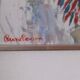 Swedish Oil on Panel “Portrait of Woman” by Rune Persson Vintage& Framed 31×30cm