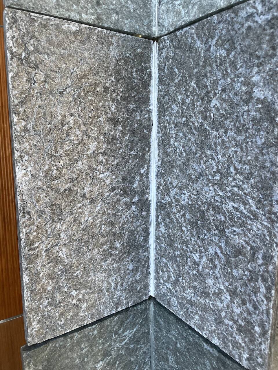 Roche Bobois stone and glass sculpture shelf 1970s