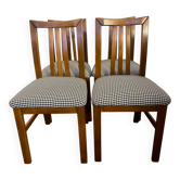 Lot de 4 chaises vintage bois