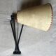 Wall lamp 2 black metal arms 60s