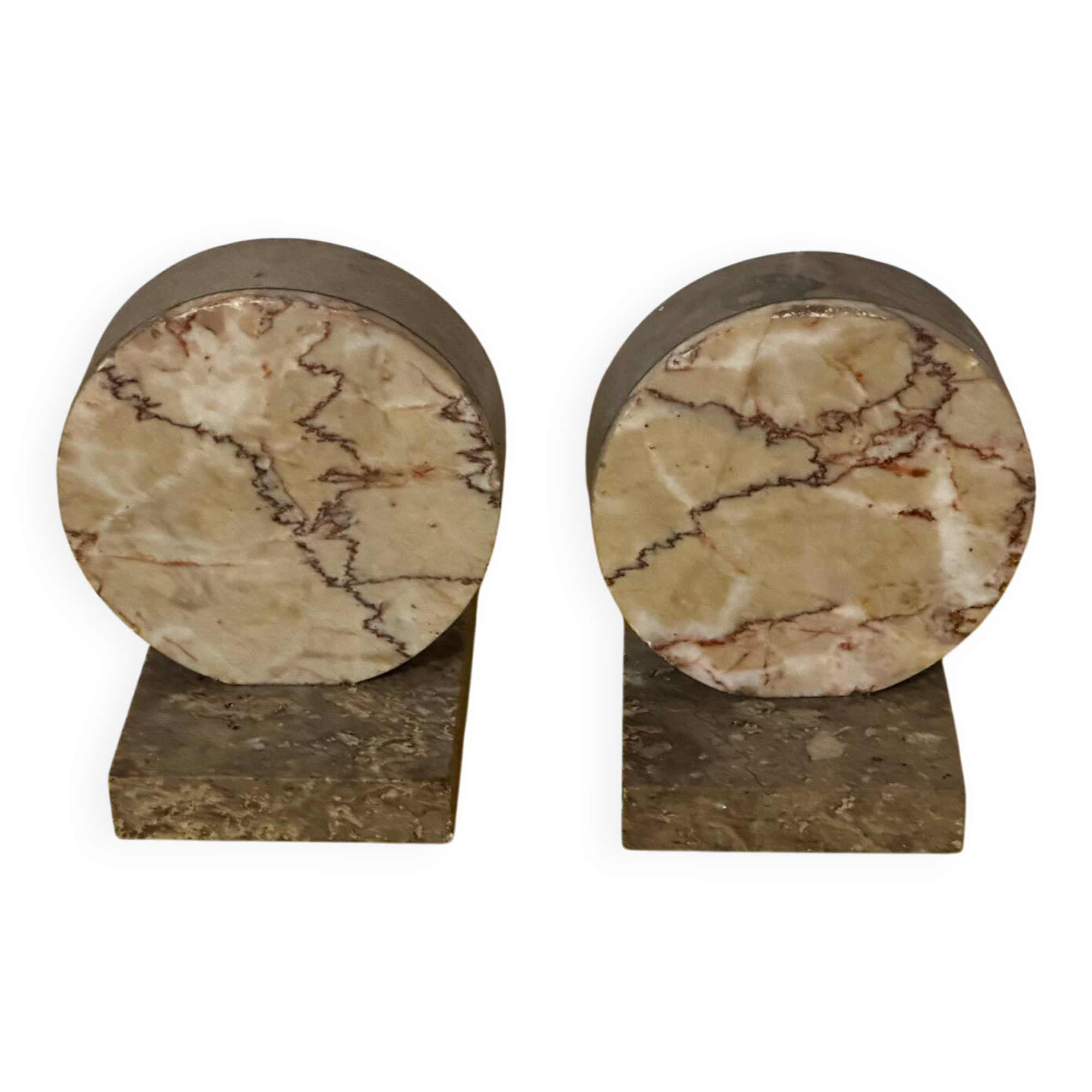 Pair of Marble Bookends from the Art Deco period