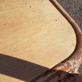 Metal and vintage wood chairs