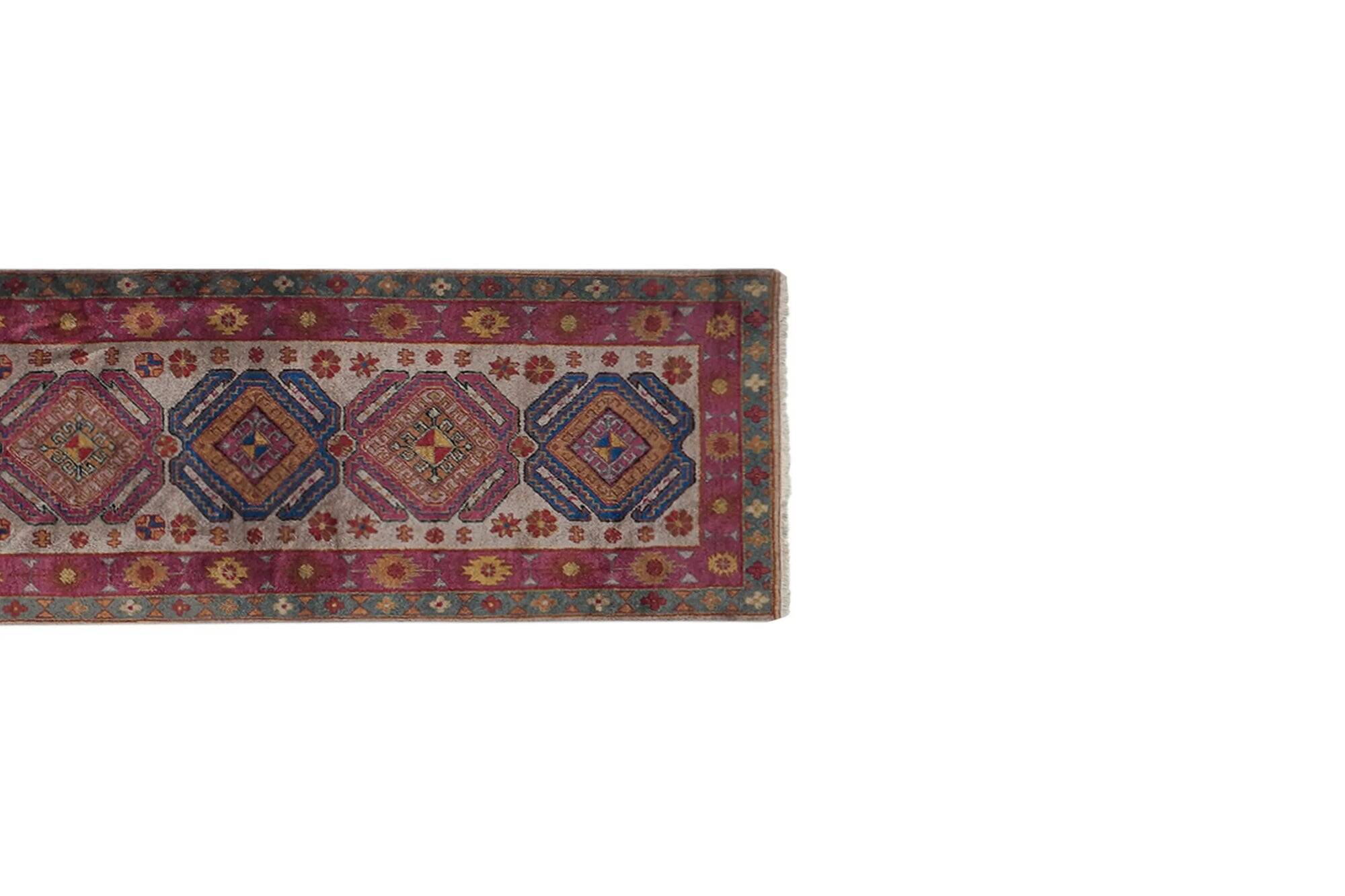 Vintage Turkish hallway rug 70x335 cm