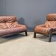 Vintage brutalist sofa set by Gerard Van den Berg for Montis, 1970s