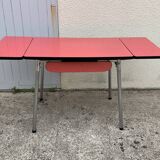 Red Formica table