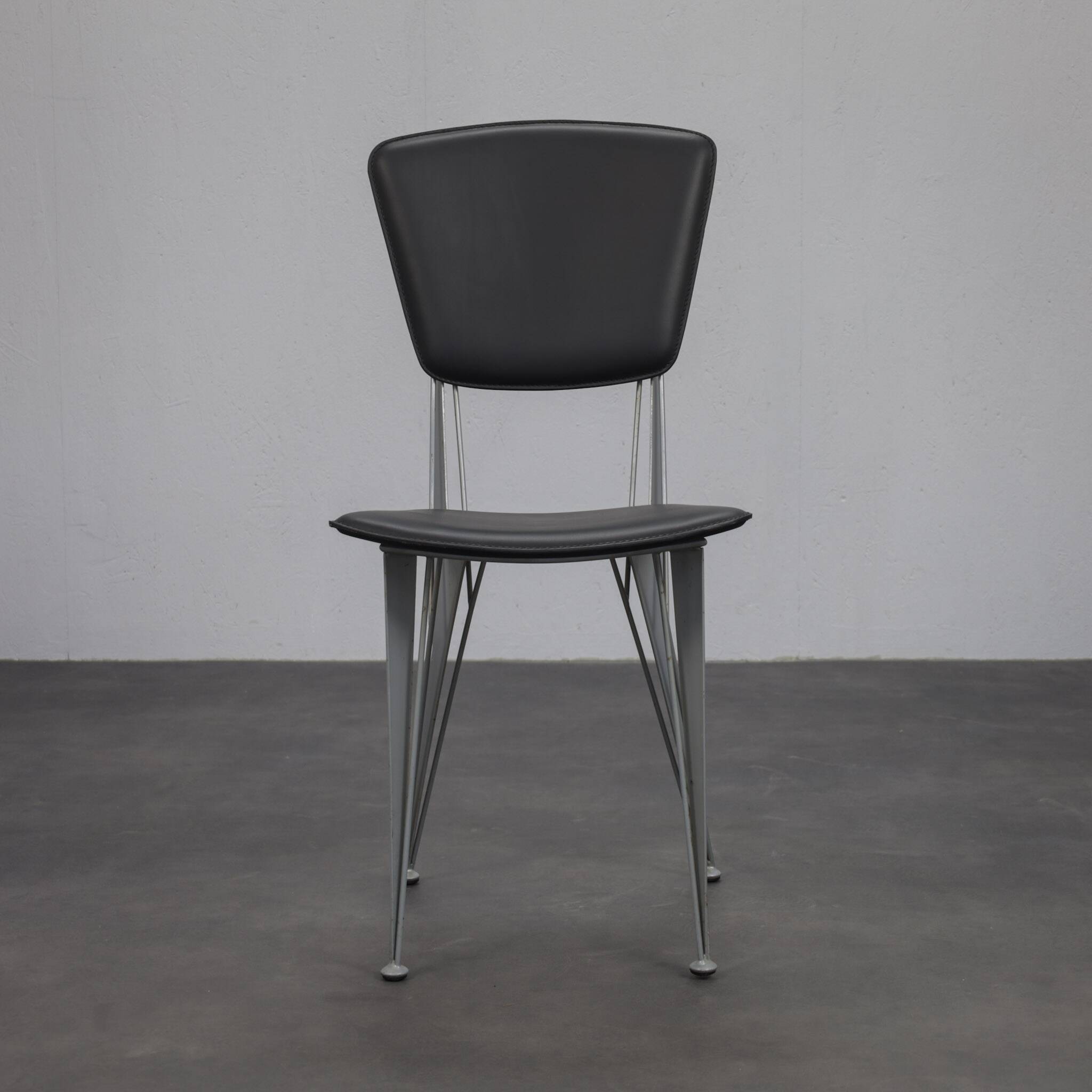 Set of 4 T38 dining chairs by Studio Archirivolto for Fasem, Italy, 1980s