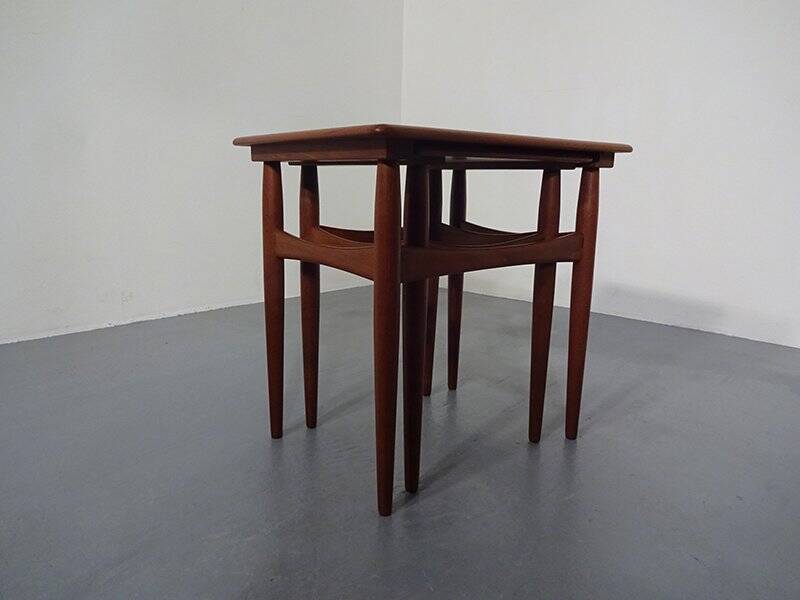 Danish Teak Nesting Tables, 1960s, Set of 2