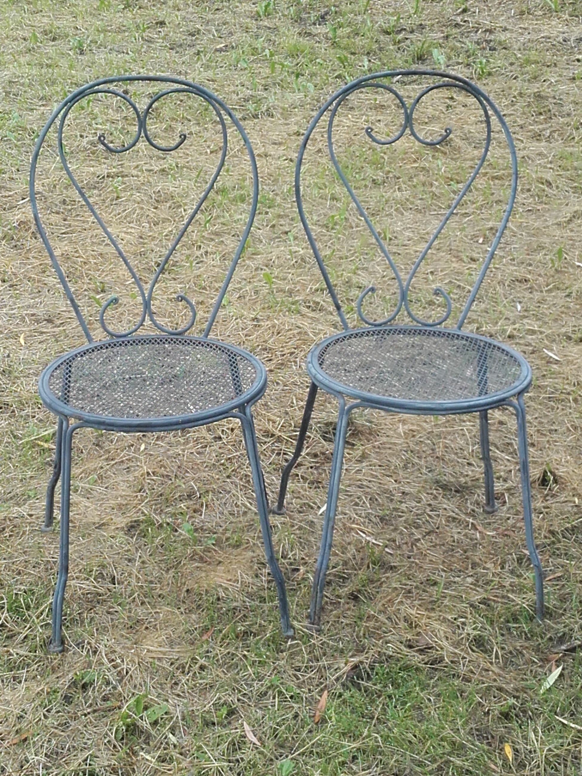 Iron garden chairs
