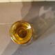 Art deco glass carafe in yellow