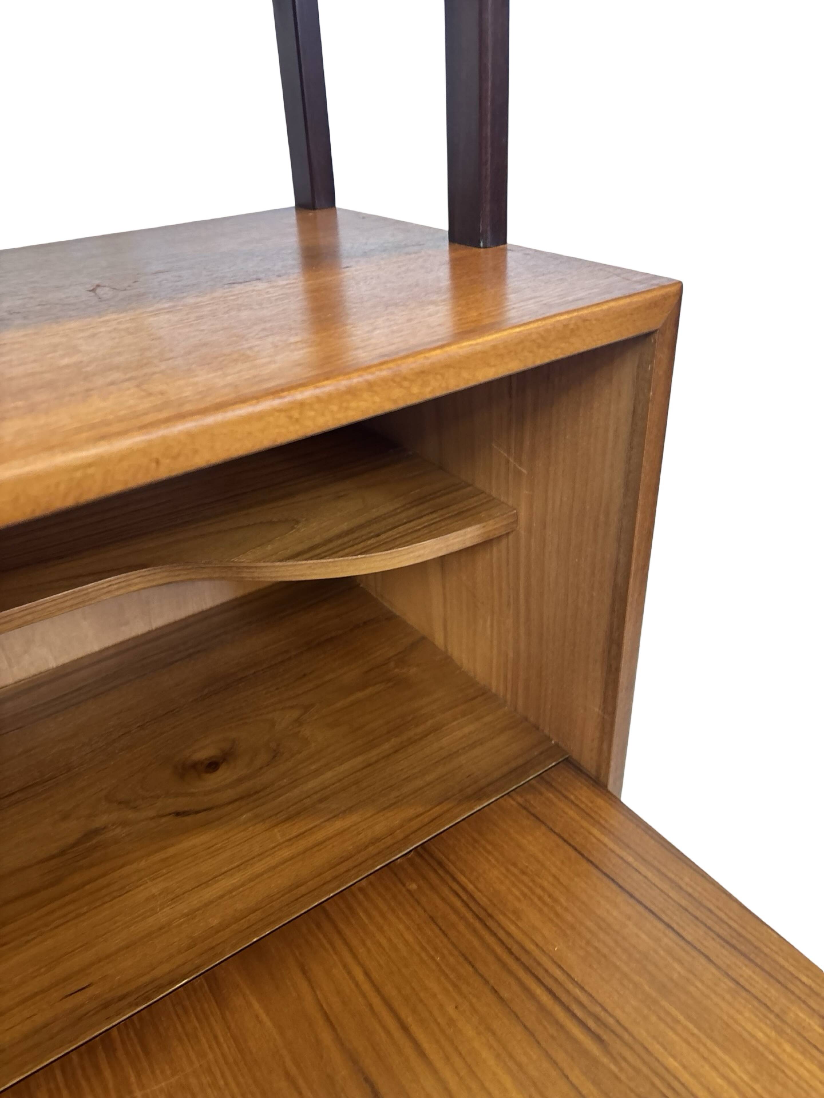 Vintage Wall Unit Bookcase Sweden Teak Design