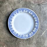 Plat rond en terre de fer, service "Drouot"
