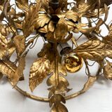 Wrought iron chandelier from Italy, 1960s