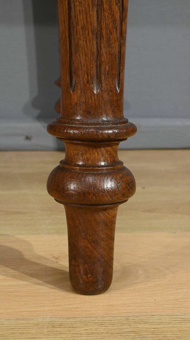 Oak Vis-à-vis Desk – Late 19th Century