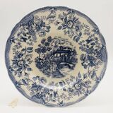 6 vintage blue soup plates “Toile de Jouy patterns”