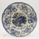 6 Assiettes creuses vintages bleues « Motifs toile de Jouy »