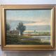 Vintage Landscape oil on canvas With Wooden frame