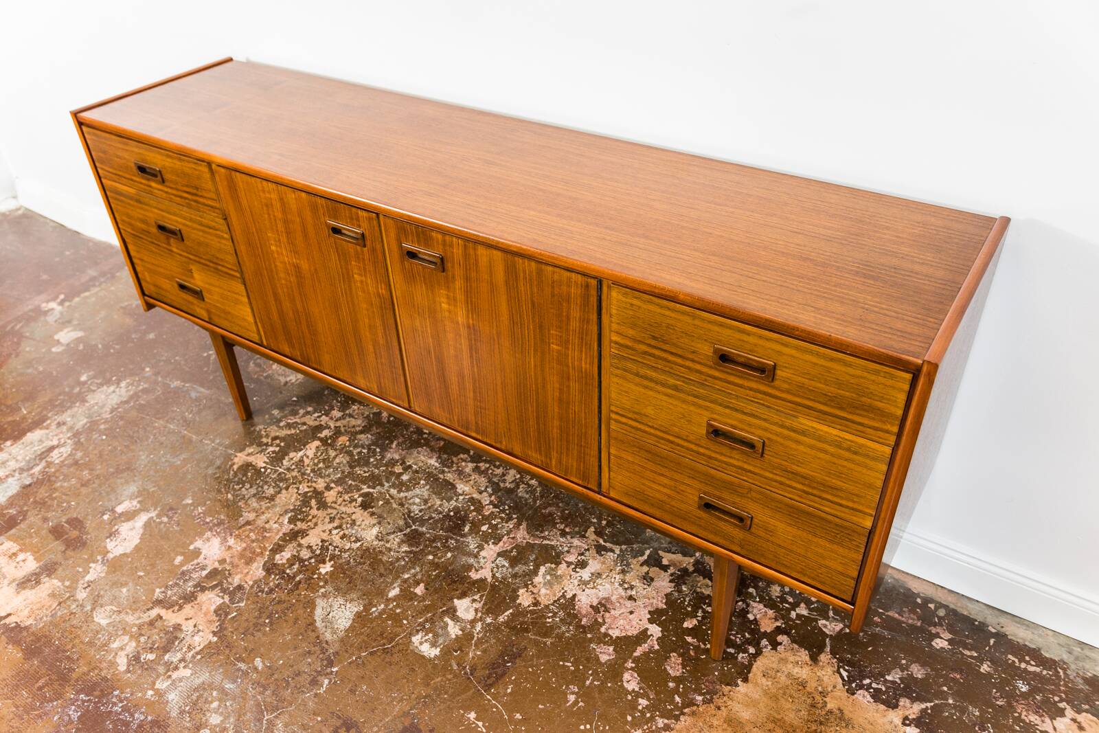 Buffet en noyer vintage par Bfm, années 1960, Pologne