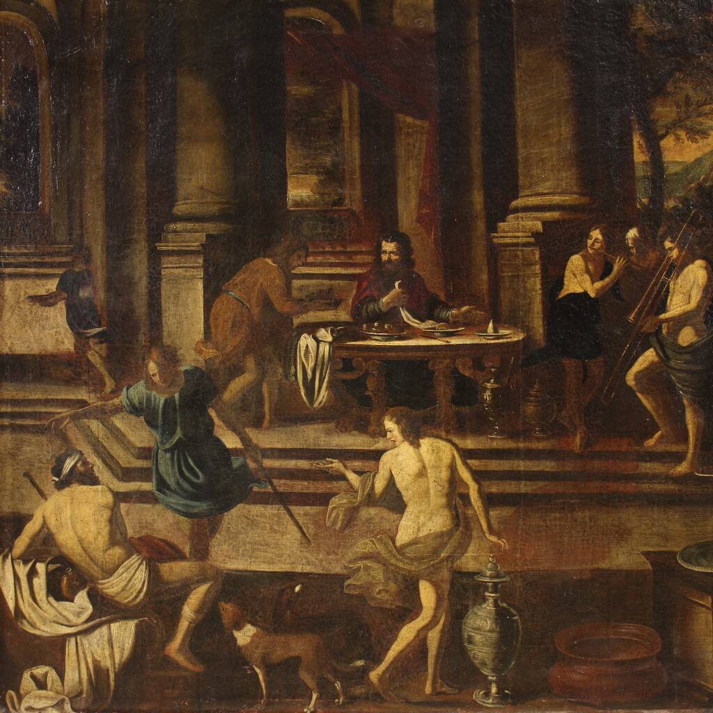 Great 17th century Italian painting, Herod's Banquet