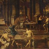 Great 17th century Italian painting, Herod's Banquet