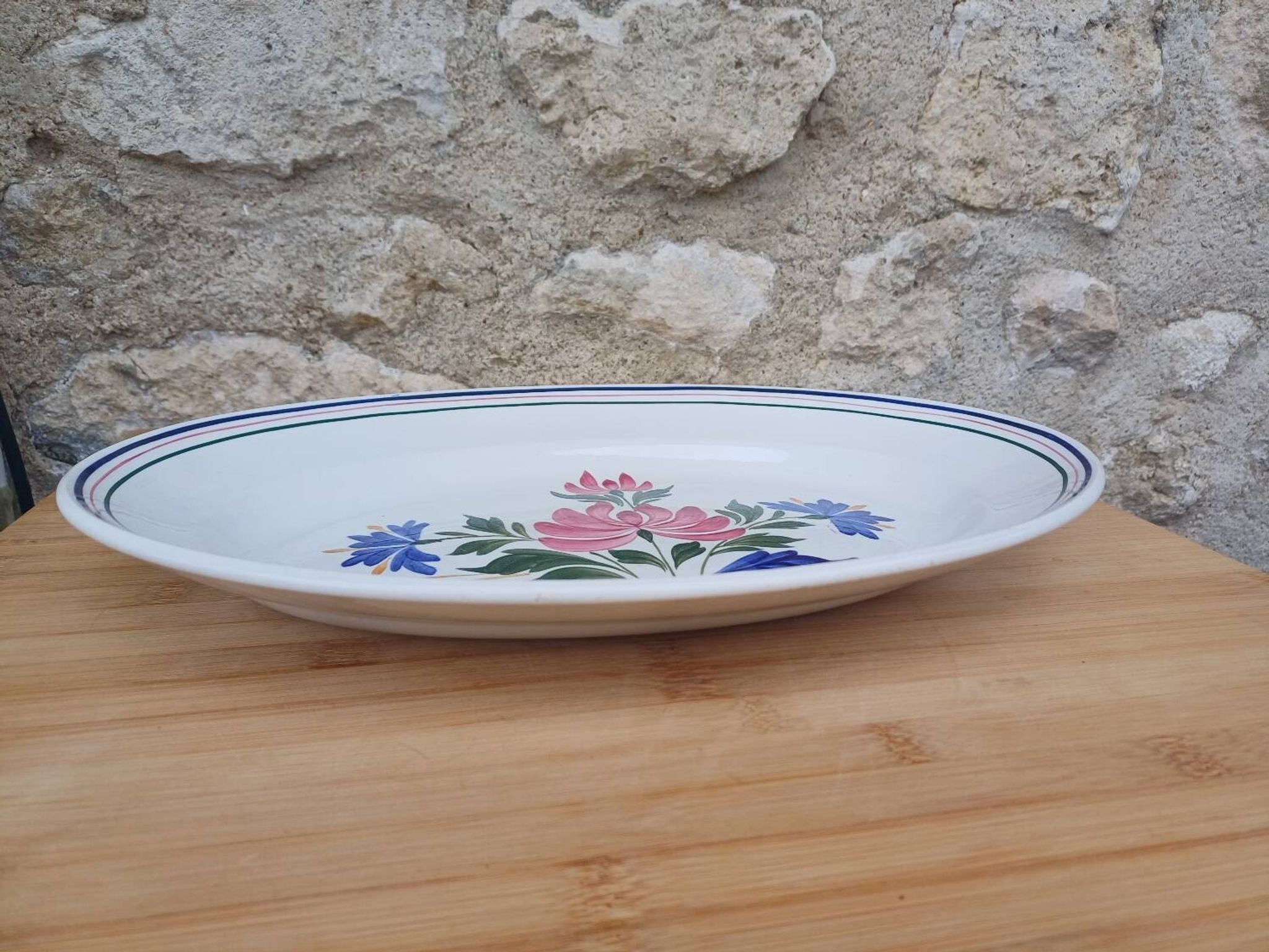 Assiette de service ovale saint amand
