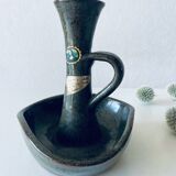 Stoneware candle holder