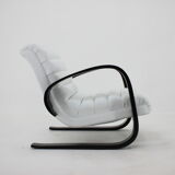 1930s Miroslav Navratil Lounge Chair in White Leather
