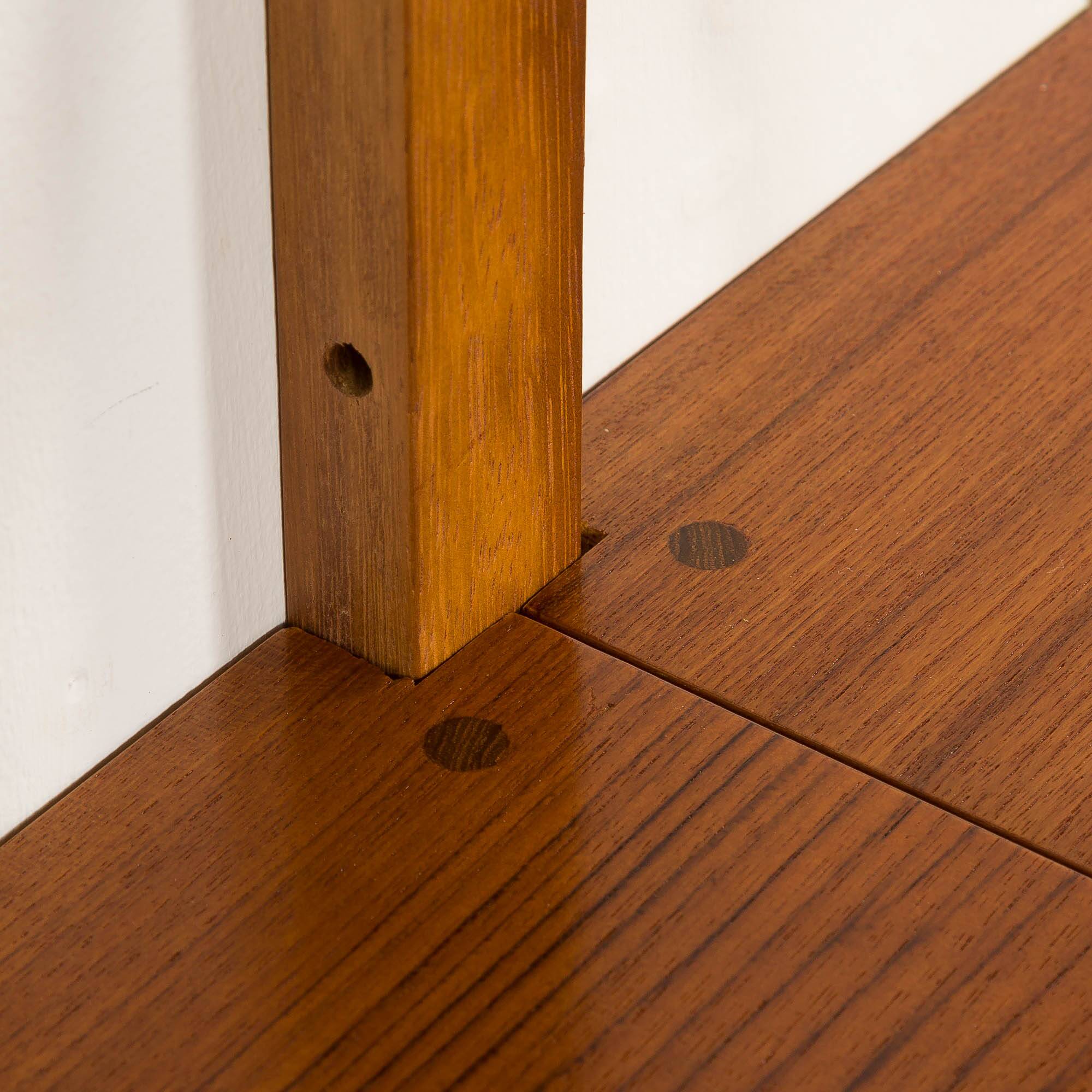 Danish teak shelving unit in Poul Cadovius style, 1960s