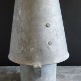 Old zinc fireplace hat